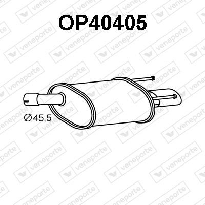 Veneporte OP40405 End Silencer OP40405