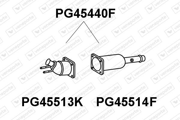 Veneporte PG45440F Diesel particulate filter DPF PG45440F