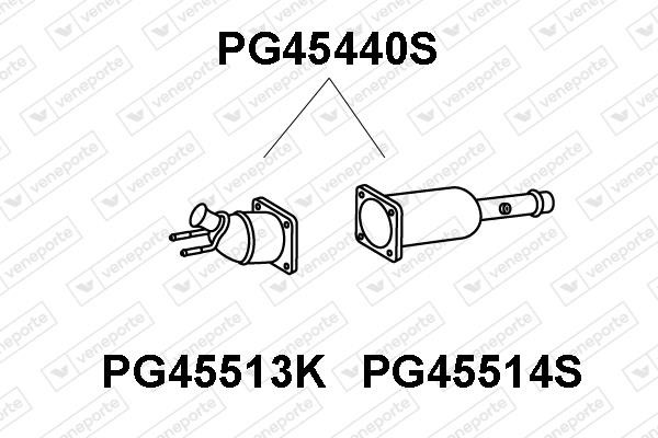 Veneporte PG45440S Diesel particulate filter DPF PG45440S