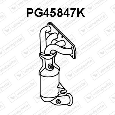 Veneporte PG45847K Catalytic Converter PG45847K