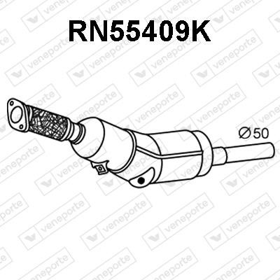 Veneporte RN55409K Catalytic Converter RN55409K