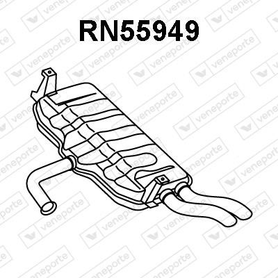 Veneporte RN55949 End Silencer RN55949