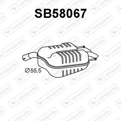 Veneporte SB58067 End Silencer SB58067
