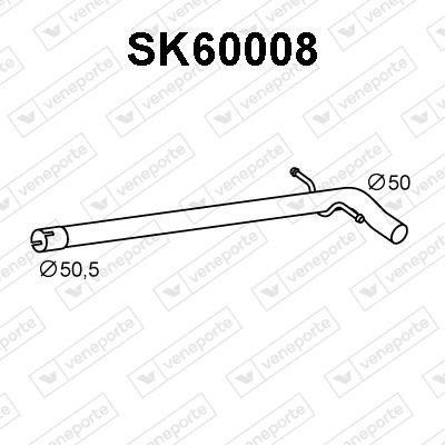 Veneporte SK60008 Exhaust pipe SK60008