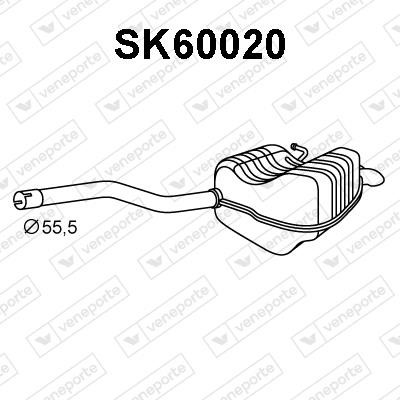 Veneporte SK60020 End Silencer SK60020