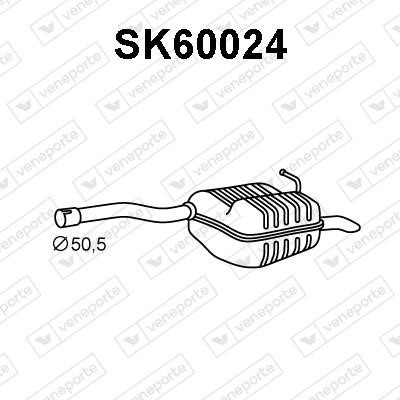 Veneporte SK60024 End Silencer SK60024