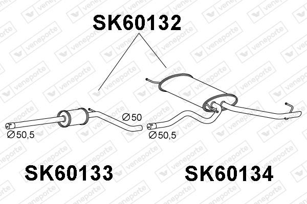 Veneporte SK60132 End Silencer SK60132