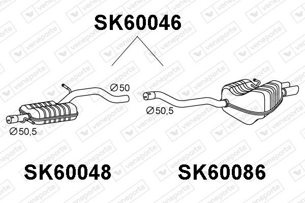 Veneporte SK60046 Shock absorber SK60046