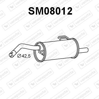 Veneporte SM08012 End Silencer SM08012