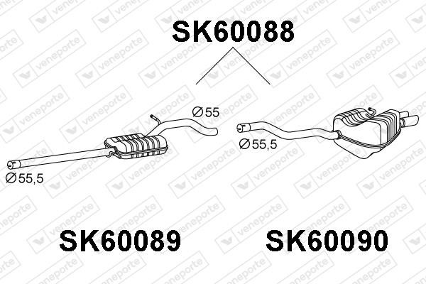 Veneporte SK60088 Shock absorber SK60088