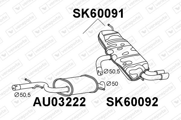 Veneporte SK60091 Shock absorber SK60091