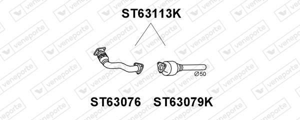 Veneporte ST63113K Catalytic Converter ST63113K