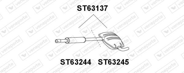 Veneporte ST63245 Central silencer ST63245