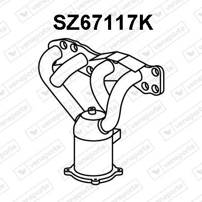 Veneporte SZ67117K Catalytic Converter SZ67117K