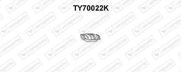 Veneporte TY70022K Catalytic Converter TY70022K