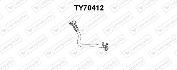  TY70412 Exhaust pipe TY70412