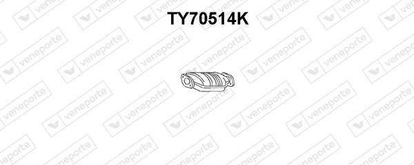 Veneporte TY70514K Catalytic Converter TY70514K