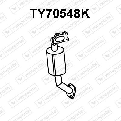 Veneporte TY70548K Catalytic Converter TY70548K