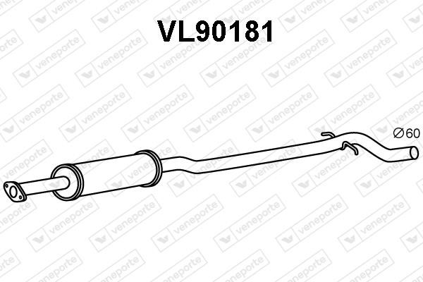 Veneporte VL90181 Central silencer VL90181