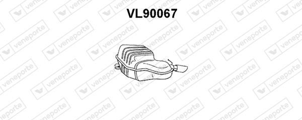 Veneporte VL90067 End Silencer VL90067