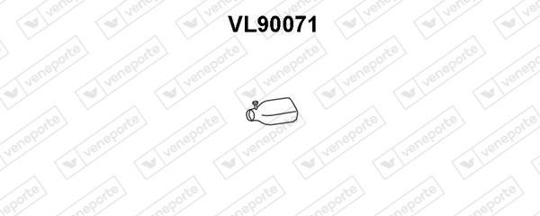 Veneporte VL90071 Exhaust pipe VL90071