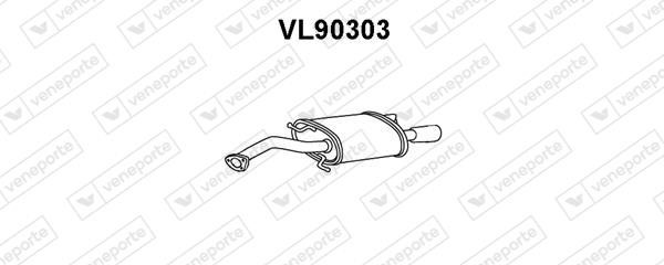 Veneporte VL90303 End Silencer VL90303