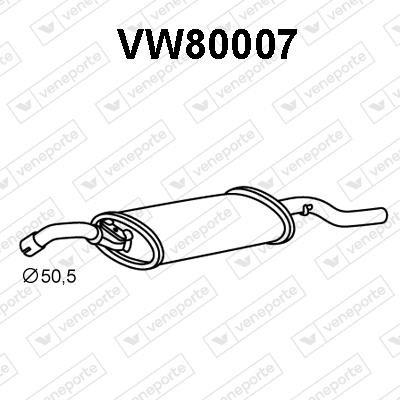 Veneporte VW80007 End Silencer VW80007