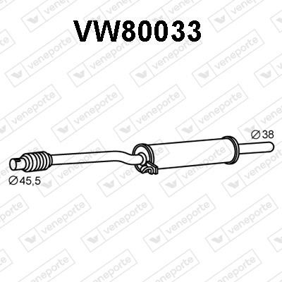 Veneporte VW80033 Central silencer VW80033