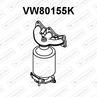  VW80155K Catalytic Converter VW80155K