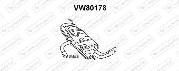 Veneporte VW80178 End Silencer VW80178
