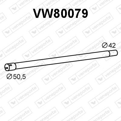 Veneporte VW80079 Exhaust pipe VW80079