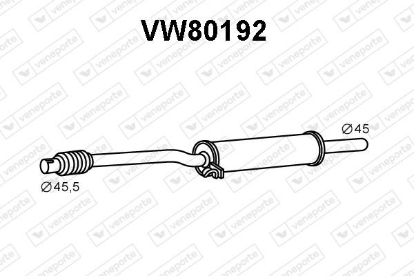 Veneporte VW80192 Central silencer VW80192