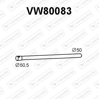 Veneporte VW80083 Exhaust pipe VW80083