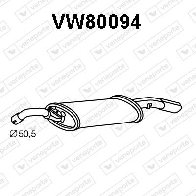 Veneporte VW80094 End Silencer VW80094