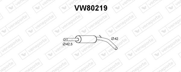 Veneporte VW80219 Central silencer VW80219