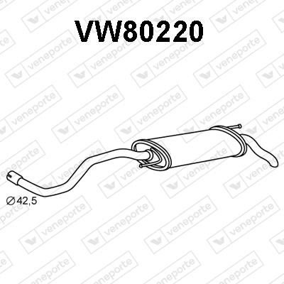 Veneporte VW80220 End Silencer VW80220