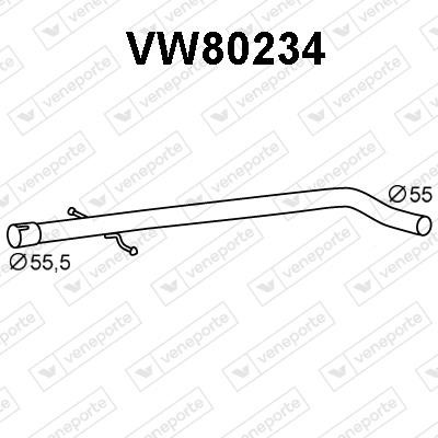 Veneporte VW80234 Exhaust pipe VW80234
