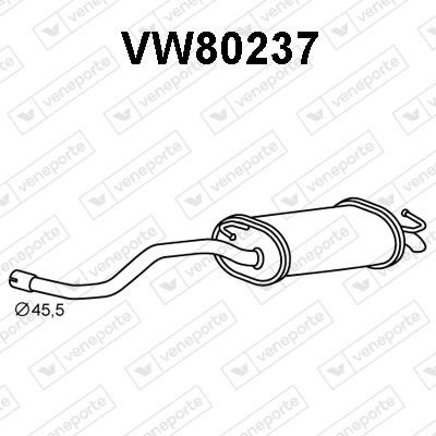 Veneporte VW80237 End Silencer VW80237