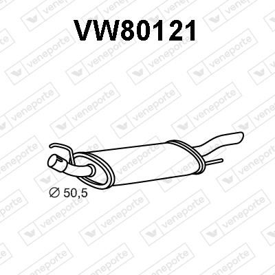 Veneporte VW80121 End Silencer VW80121