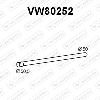 Veneporte VW80252 Exhaust pipe VW80252