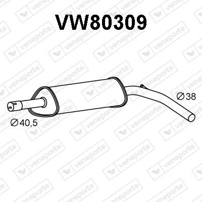 Veneporte VW80309 Shock absorber VW80309