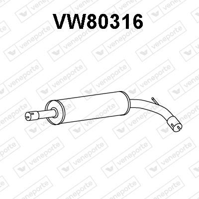 Veneporte VW80316 Middle Silencer VW80316