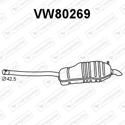 Veneporte VW80269 End Silencer VW80269