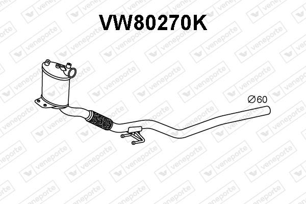 Veneporte VW80270K Catalytic Converter VW80270K