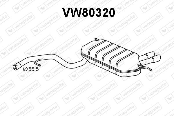 Veneporte VW80320 End Silencer VW80320