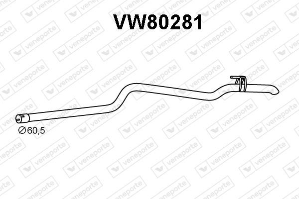 Veneporte VW80281 Exhaust pipe VW80281