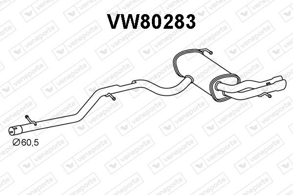 Veneporte VW80283 End Silencer VW80283