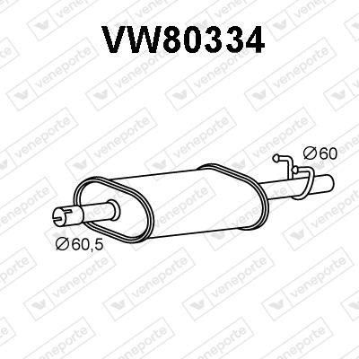 Veneporte VW80334 Front Silencer VW80334