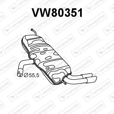 Veneporte VW80351 Shock absorber VW80351