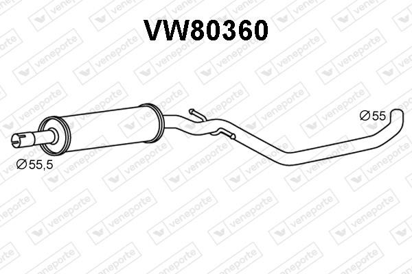Veneporte VW80360 Central silencer VW80360